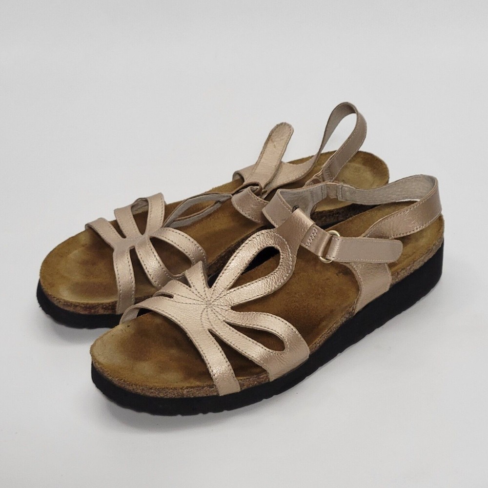 Naot Women's Metallic Ankle Strap SandalsSz 41 UK 11 US